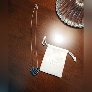 Caribbean Topaz Blue Heart Necklace